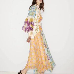 ALÉMAIS
Lou Balloon-Sleeve Linen Midi Shirt Dress